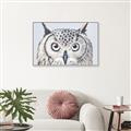 Picture of Close-up The Owl Head _GroupedProduct_Rectangle_Landscape_Canvas_Framed_
