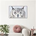 Picture of Close-up The Owl Head _GroupedProduct_Rectangle_Landscape_Canvas_Framed_