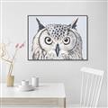 Picture of Close-up The Owl Head _GroupedProduct_Rectangle_Landscape_Canvas_Framed_