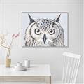 Picture of Close-up The Owl Head _GroupedProduct_Rectangle_Landscape_Canvas_Framed_