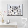 Picture of Close-up The Owl Head _GroupedProduct_Rectangle_Landscape_Canvas_Framed_