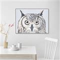 Picture of Close-up The Owl Head _GroupedProduct_Rectangle_Landscape_Canvas_Framed_