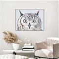 Picture of Close-up The Owl Head _GroupedProduct_Rectangle_Landscape_Canvas_Framed_