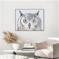 Picture of Close-up The Owl Head _GroupedProduct_Rectangle_Landscape_Canvas_Framed_