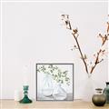 Picture of Green stem clear vase _GroupedProduct_Square_Canvas_Framed_