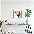 Picture of Neutral Cow _GroupedProduct_Square_Canvas_Framed_