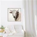 Picture of Neutral Cow _GroupedProduct_Square_Canvas_Framed_