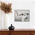 Picture of Cow with Big Horn _GroupedProduct_Rectangle_Landscape_Canvas_Framed_