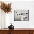 Picture of Cow with Big Horn _GroupedProduct_Rectangle_Landscape_Canvas_Framed_