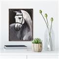 Picture of Soft Horse _GroupedProduct_Rectangle_Portrait_Canvas_Framed_