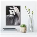 Picture of Soft Horse _GroupedProduct_Rectangle_Portrait_Canvas_Framed_