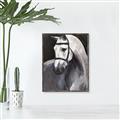 Picture of Soft Horse _GroupedProduct_Rectangle_Portrait_Canvas_Framed_