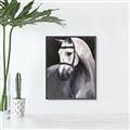 Picture of Soft Horse _GroupedProduct_Rectangle_Portrait_Canvas_Framed_