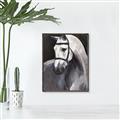 Picture of Soft Horse _GroupedProduct_Rectangle_Portrait_Canvas_Framed_