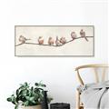 Picture of Birds on Wooden Branch _GroupedProduct_Panel_Landscape_Canvas_Framed_