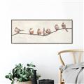 Picture of Birds on Wooden Branch _GroupedProduct_Panel_Landscape_Canvas_Framed_