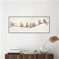 Picture of Birds on Wooden Branch _GroupedProduct_Panel_Landscape_Canvas_Framed_