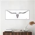 Picture of Stretched Skull   _GroupedProduct_Panel_Landscape_Canvas_Framed_