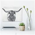 Picture of Painted Longhorn Bull _GroupedProduct_Rectangle_Landscape_Unframed_Print_Only_