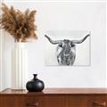 Picture of Painted Longhorn Bull _GroupedProduct_Rectangle_Landscape_Unframed_Print_Only_