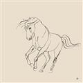 Picture of Sketched Horse I  _GroupedProduct_Square_Unframed_Print_Only_
