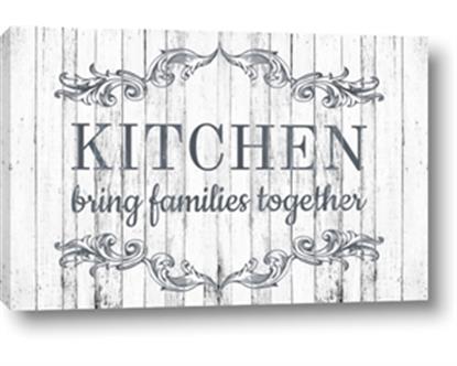 Picture of Kitchen Brings Family on Wood