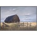 Picture of Wooden Barn in Field  _GroupedProduct_Rectangle_Landscape_Canvas_Framed_