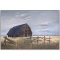 Picture of Wooden Barn in Field  _GroupedProduct_Rectangle_Landscape_Canvas_Framed_
