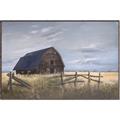 Picture of Wooden Barn in Field  _GroupedProduct_Rectangle_Landscape_Canvas_Framed_