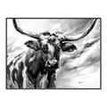 Picture of Longhorn Larry _GroupedProduct_Rectangle_Landscape_Canvas_Framed_