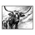 Picture of Longhorn Larry _GroupedProduct_Rectangle_Landscape_Canvas_Framed_
