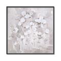 Picture of White Flower Buds _GroupedProduct_Square_Canvas_Framed_