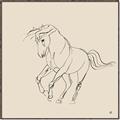 Picture of Sketched Horse I  _GroupedProduct_Square_Canvas_Framed_