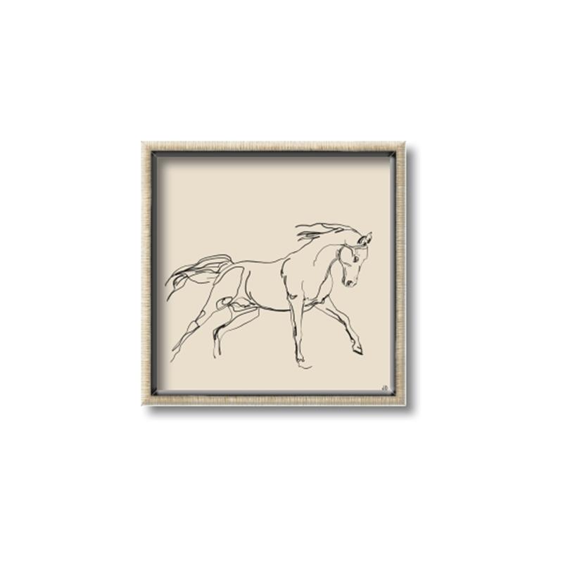Picture of Sketched Horse II  _GroupedProduct_Square_Canvas_Framed_