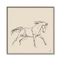 Picture of Sketched Horse II  _GroupedProduct_Square_Canvas_Framed_