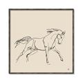 Picture of Sketched Horse II  _GroupedProduct_Square_Canvas_Framed_