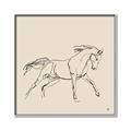 Picture of Sketched Horse II  _GroupedProduct_Square_Canvas_Framed_
