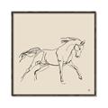 Picture of Sketched Horse II  _GroupedProduct_Square_Canvas_Framed_