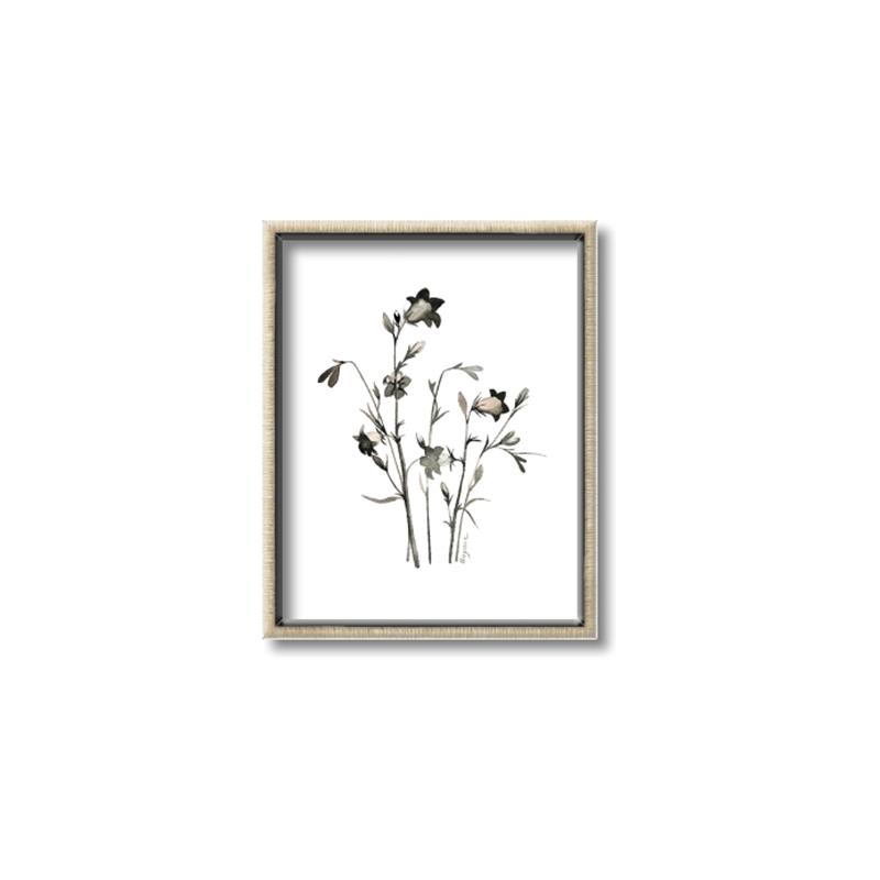 Picture of Black Botanical II  _GroupedProduct_Rectangle_Portrait_Canvas_Framed_