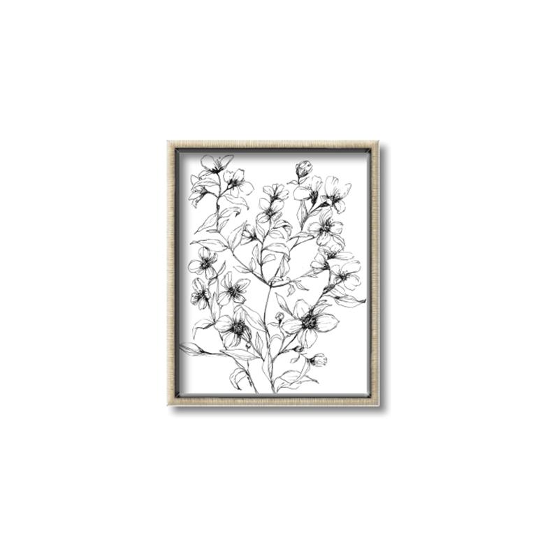 Picture of Whimsy Botanical II  _GroupedProduct_Rectangle_Portrait_Canvas_Framed_
