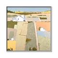 Picture of Multicolour Farm Landscape _GroupedProduct_Square_Canvas_Framed_