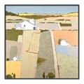 Picture of Multicolour Farm Landscape _GroupedProduct_Square_Canvas_Framed_