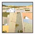 Picture of Multicolour Farm Landscape _GroupedProduct_Square_Canvas_Framed_