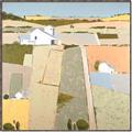 Picture of Multicolour Farm Landscape _GroupedProduct_Square_Canvas_Framed_