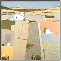 Picture of Multicolour Farm Landscape _GroupedProduct_Square_Canvas_Framed_