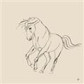 Picture of Sketched Horse I  _GroupedProduct_Square_Unframed_Print_Only_