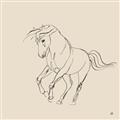 Picture of Sketched Horse I  _GroupedProduct_Square_Unframed_Print_Only_