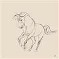 Picture of Sketched Horse I  _GroupedProduct_Square_Unframed_Print_Only_