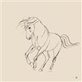 Picture of Sketched Horse I  _GroupedProduct_Square_Unframed_Print_Only_