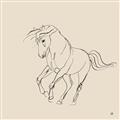 Picture of Sketched Horse I  _GroupedProduct_Square_Unframed_Print_Only_